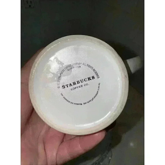 STARBUCKS COFFEE COMPANY Cup Mug CHRISTMAS SNOWMAN  2012 - Picture 10 of 10